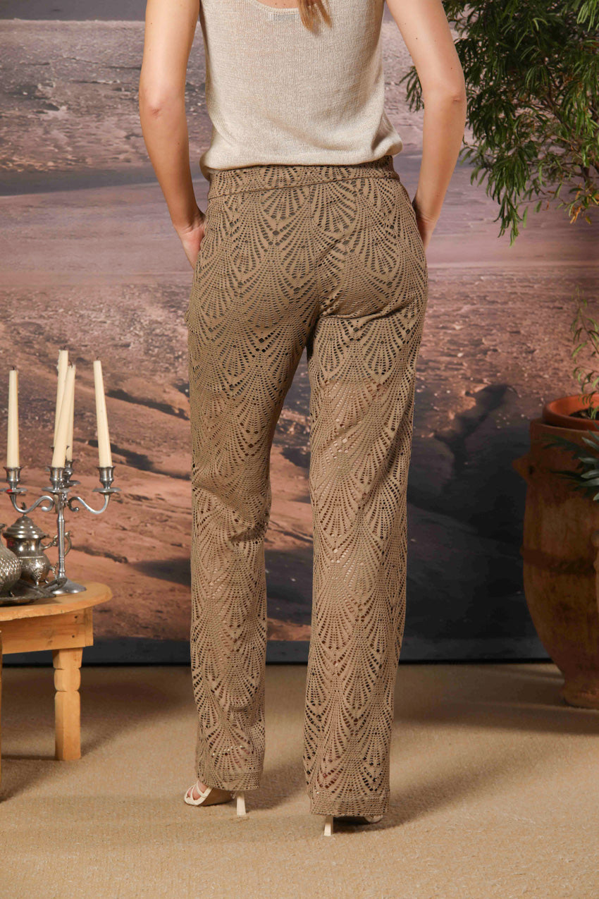 Easy Straight pantalone chino donna in crochet straight fit