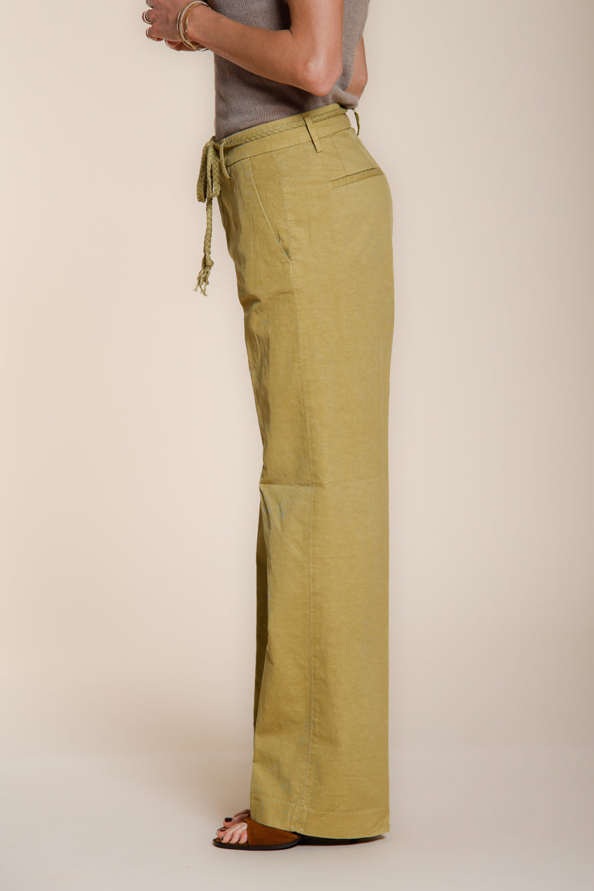 New York Straight women's chino pants in cotton and linen twill straight fit