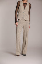 Easy Straight Damen-Chinohose aus Bouclé-Jersey straight fit