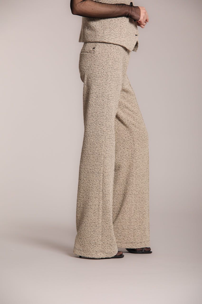 Easy Straight pantalon chino femme en jersey bouclé straight fit