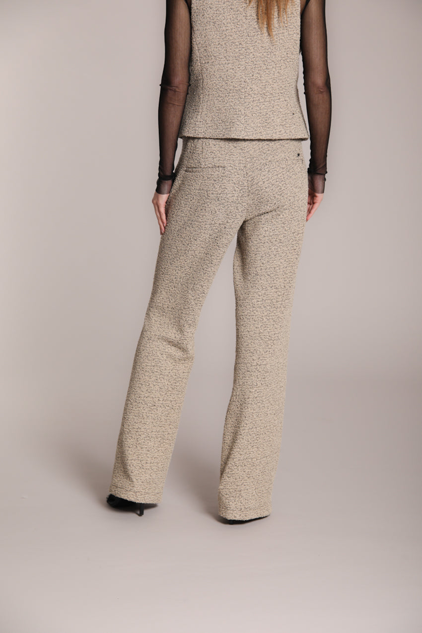Easy Straight pantalon chino femme en jersey bouclé straight fit