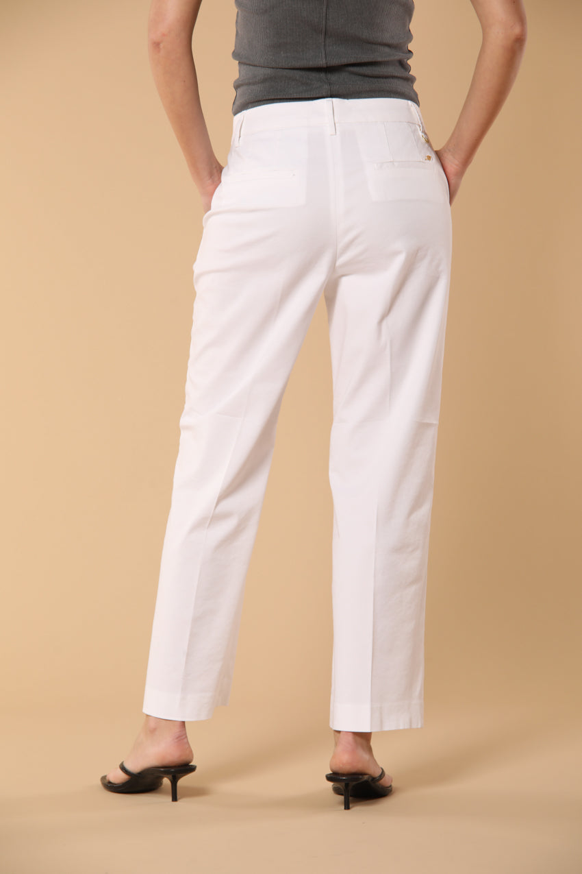 New York Cropped Damen Chino Hose in Gabardine Straight Fit