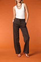 New York Straight women's chino pants in cotton and linen twill straight fit
