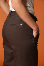 New York Straight women's chino pants in cotton and linen twill straight fit