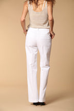 New York Straight pantalon chino femme en Twill de Cotone et Lin straight fit