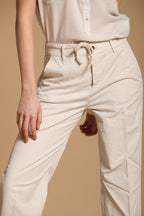 New York Straight women's chino pants in cotton and linen twill straight