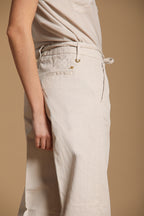 New York Straight women's chino pants in cotton and linen twill straight