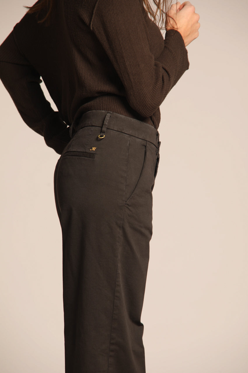 New York Straight pantalon chino femme en gabardine coupe straight