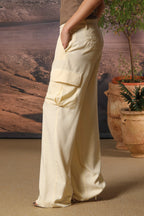 Victoria Damen Cargo-Hose in Modal Straight Fit