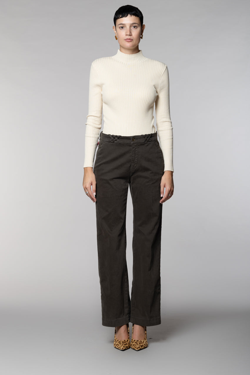 New York Straight Damen-Chinohose aus Gabardine straight fit