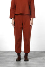 Women's Balloon-Fit Chino Trousers in Wool Cloth