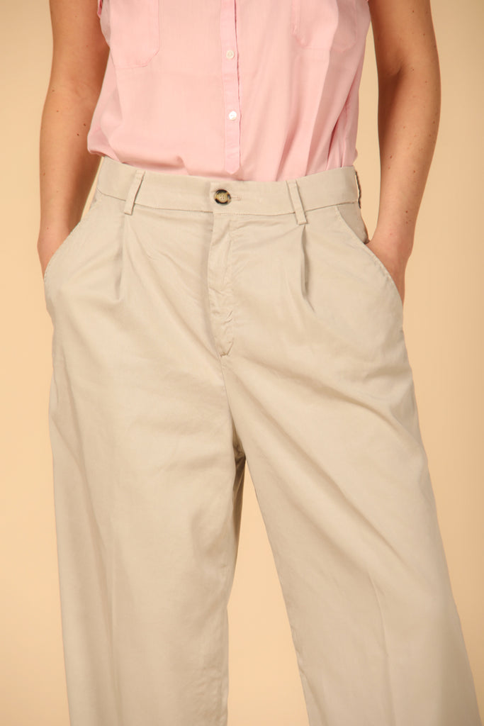 Ny Wide Pinces women's chino pants in tencel straight