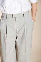 New York Wide Sartoriale pantalon chino femme en laine travel wide leg