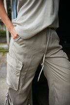 Francis Damen Cargo Jogger aus Baumwolle Modal Wide Leg 