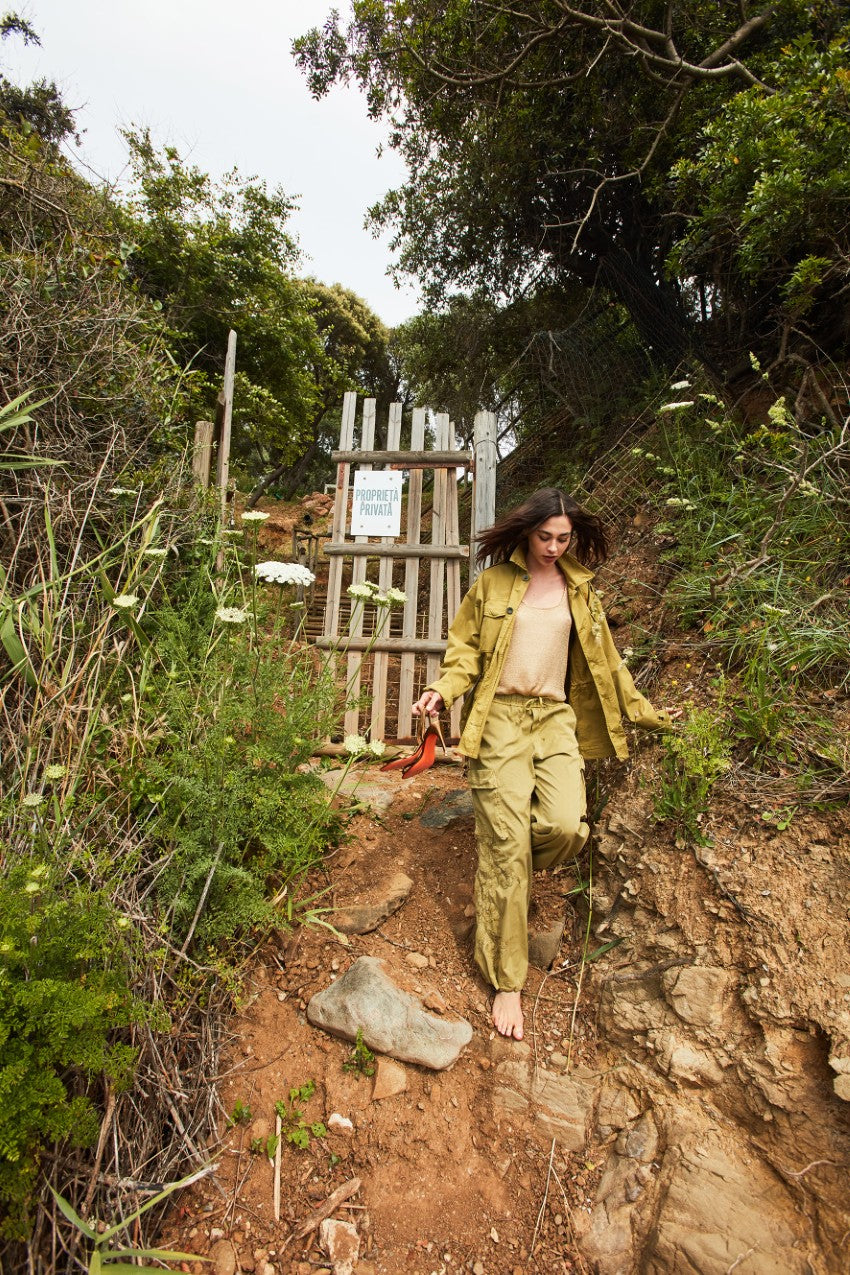 Francis women's cargo pants in twill wide leg