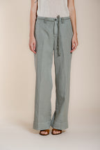 New York Studio women's chino pants in cotton and linen twill straight fit