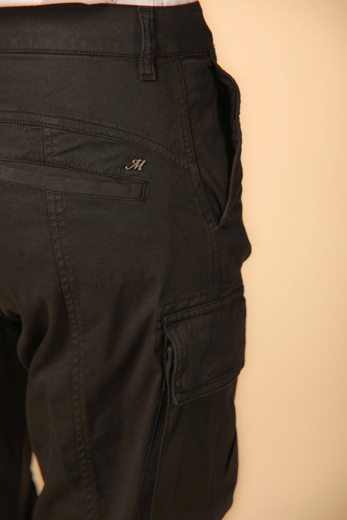 Image 3 of women's cargo pants, New Hunter model, in black with a relaxed fit by Mason's