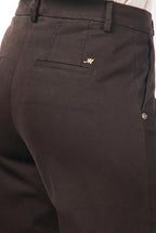 New York Studio women’s chino trousers in satin, straight fit