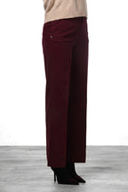 New York Studio pantalone chino donna in raso straight fit