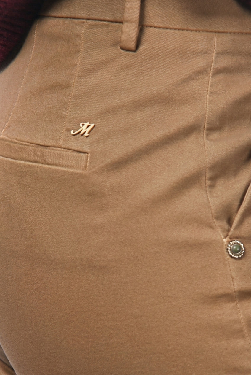 New York Studio women’s chino pants in satin with straight fit