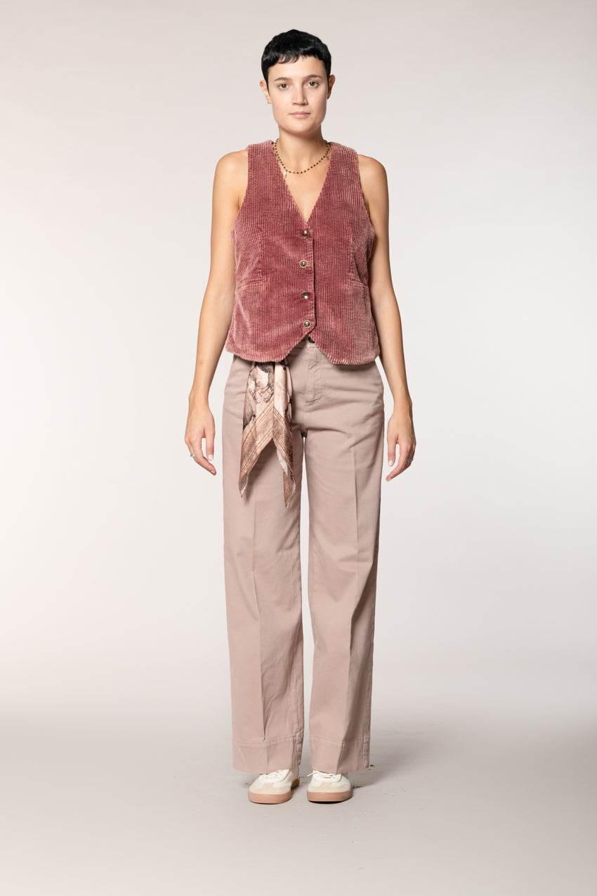 New York Studio Damen-Chinohose aus Baumwoll-Woll-Mix wide leg