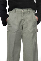 Dallas Wide Damen-Chinohose aus Canvas im Straight Fit
