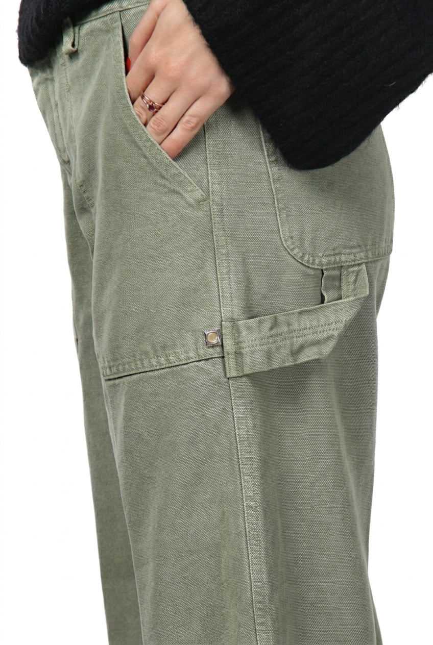 Dallas Wide Women's Chino Trousers in Canvas, Straight Fit