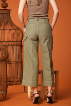 Dallas Wide Damen Cargo-Hose aus Baumwolle Wide Leg