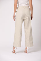 New York Studio Cropped Damen Chino Hose aus Baumwoll-Twill wide leg