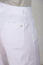 New York Studio Cropped pantalon chino femme en gabardine straight fit