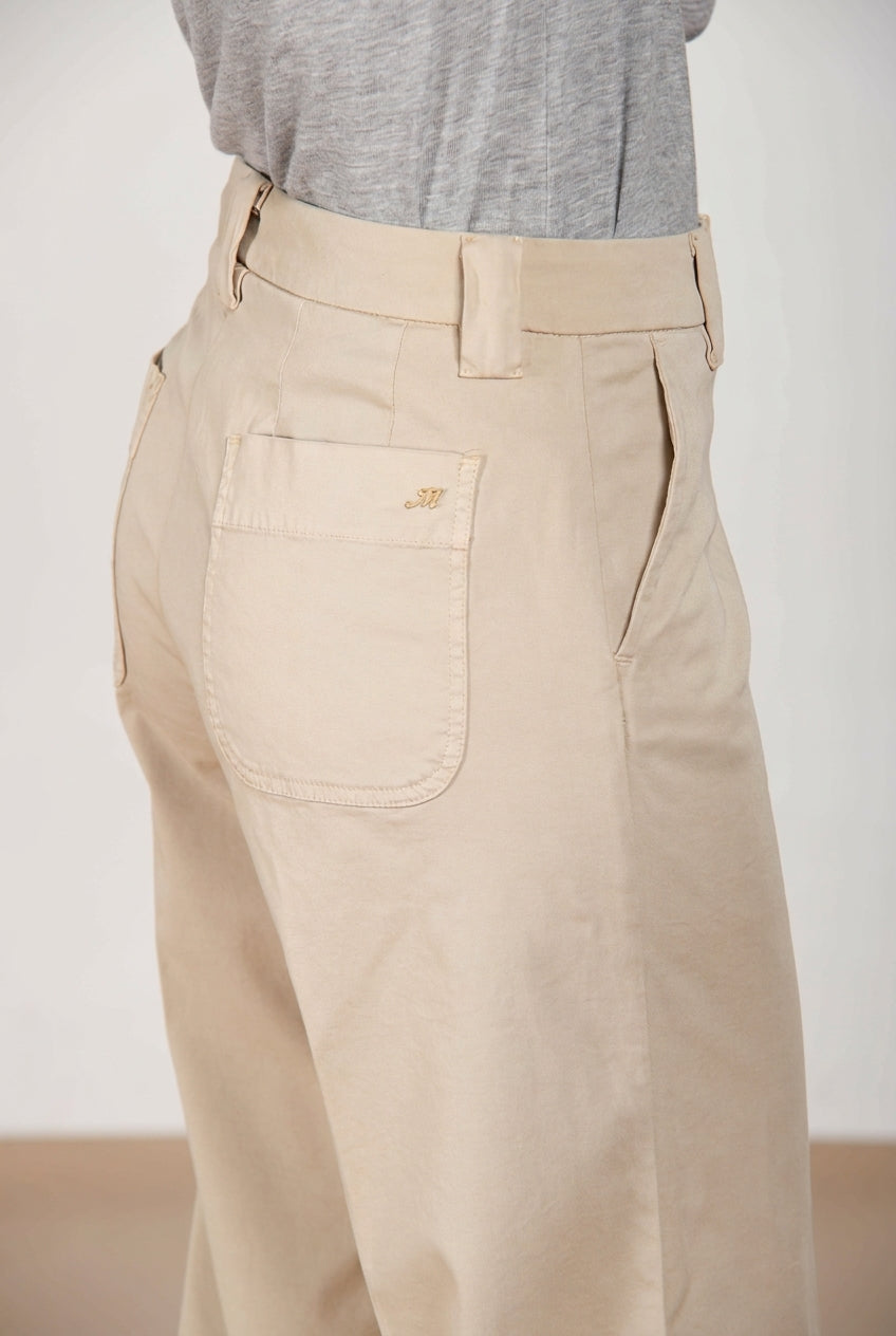 New York Studio Cropped women's chino pants gabardine straight fit