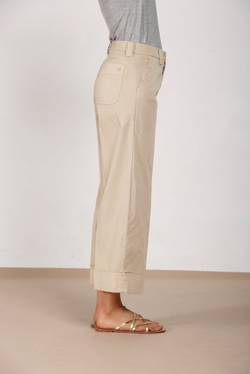 New York Studio Cropped women's chino pants gabardine straight fit