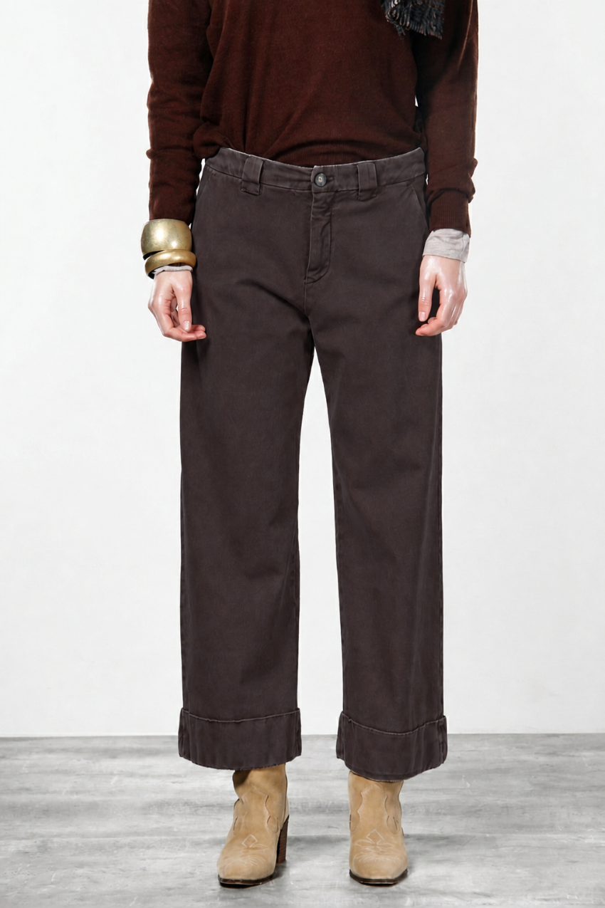 New York Studio Crop women’s chino pants in stretch twill with straight fit