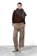 New York Studio Crop Chinohose für Damen aus Stretch-Twill mit straight fit