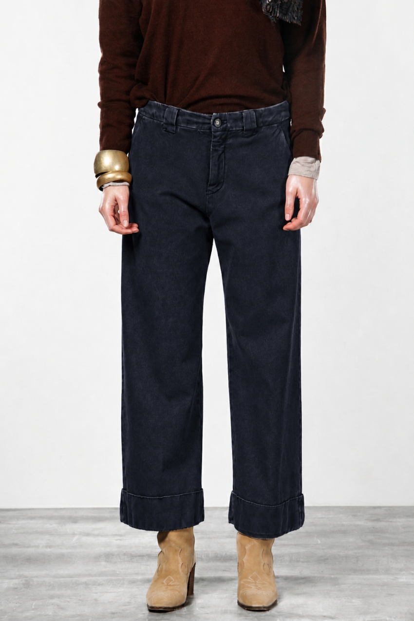 New York Studio Crop women's chino pants in twill stretch straight fit
