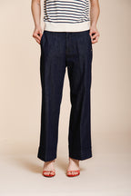 New York Studio Cropped City pantalon chino femme en denim straight fit