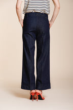 New York Studio Cropped City pantalon chino femme en denim straight fit