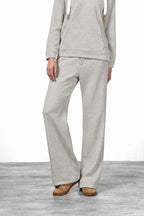 New York Studio Elax women’s chino pants in knit-effect jersey with straight fit