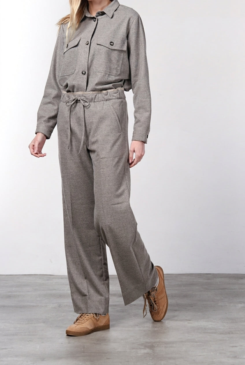 New York Studio Elax Chinohose für Damen aus Wolle mit straight fit