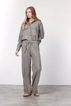 New York Studio Elax Chinohose für Damen aus Wolle mit straight fit