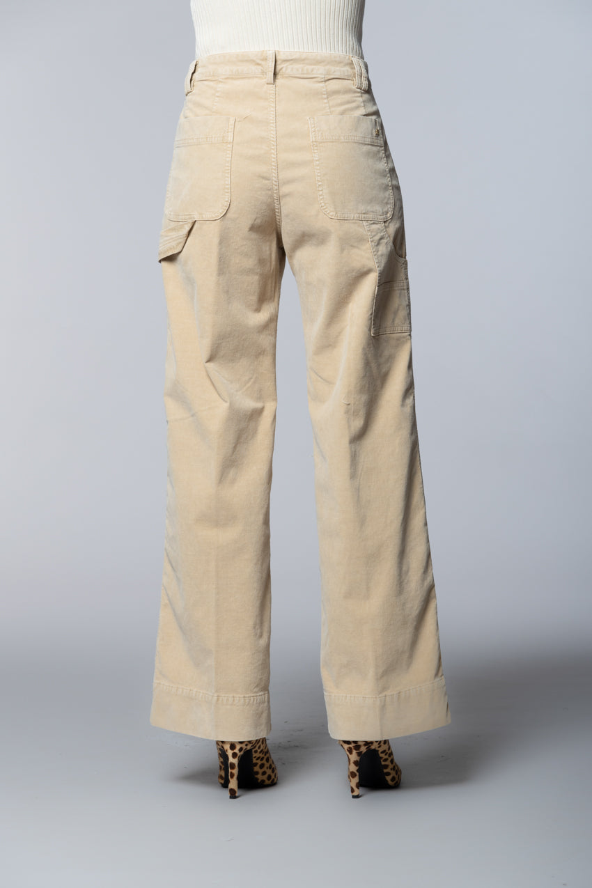 Dallas Wide L Damen Cargo-Hose aus 1000-Rippen-Cord wide leg