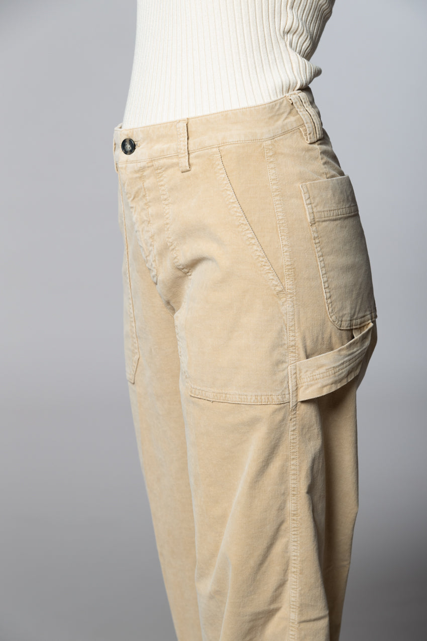 Dallas Wide L Damen Cargo-Hose aus 1000-Rippen-Cord wide leg