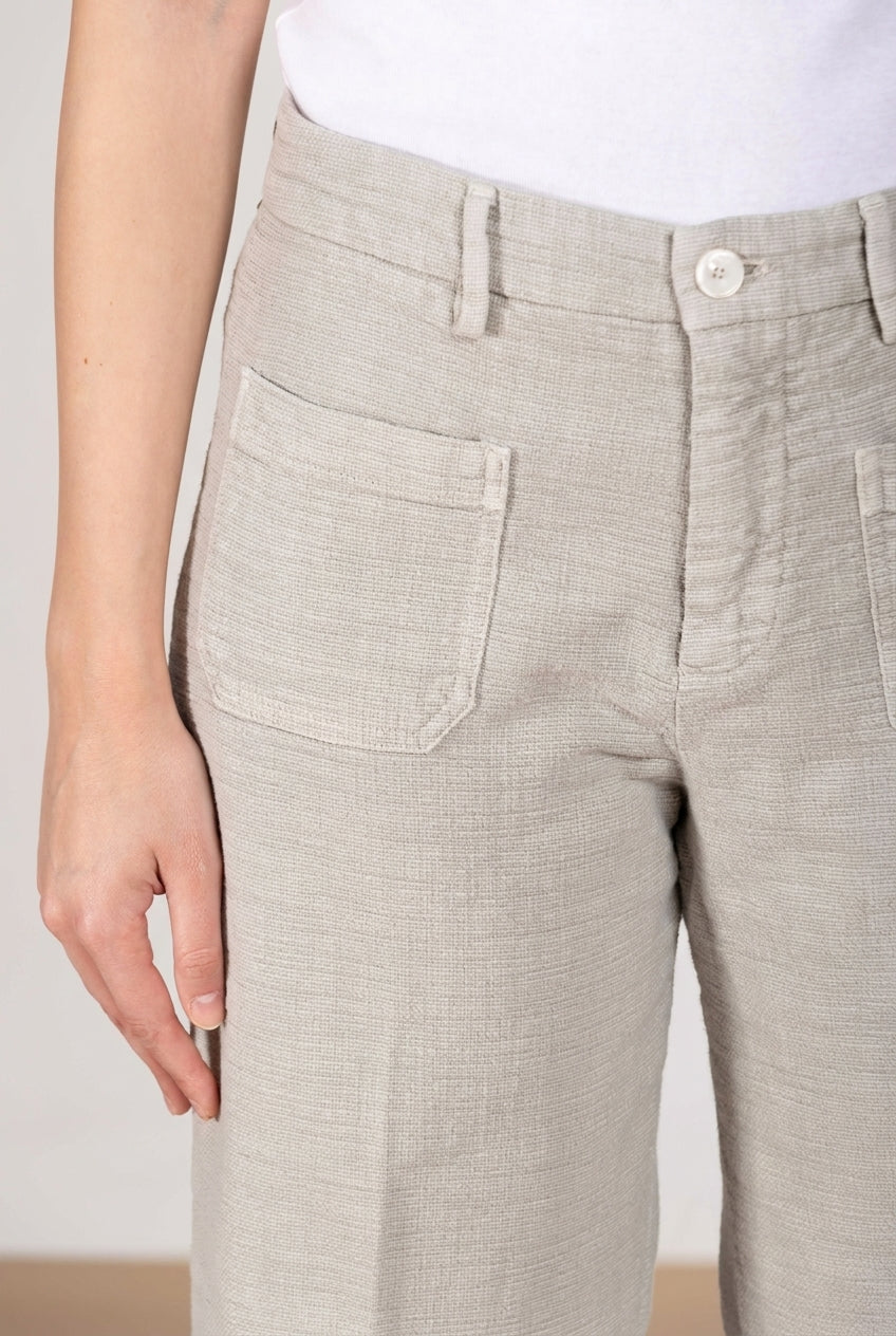 New York Studio Cropped women's chino pants in mat straight fit