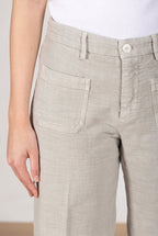 New York Studio Cropped women's chino pants in mat straight fit