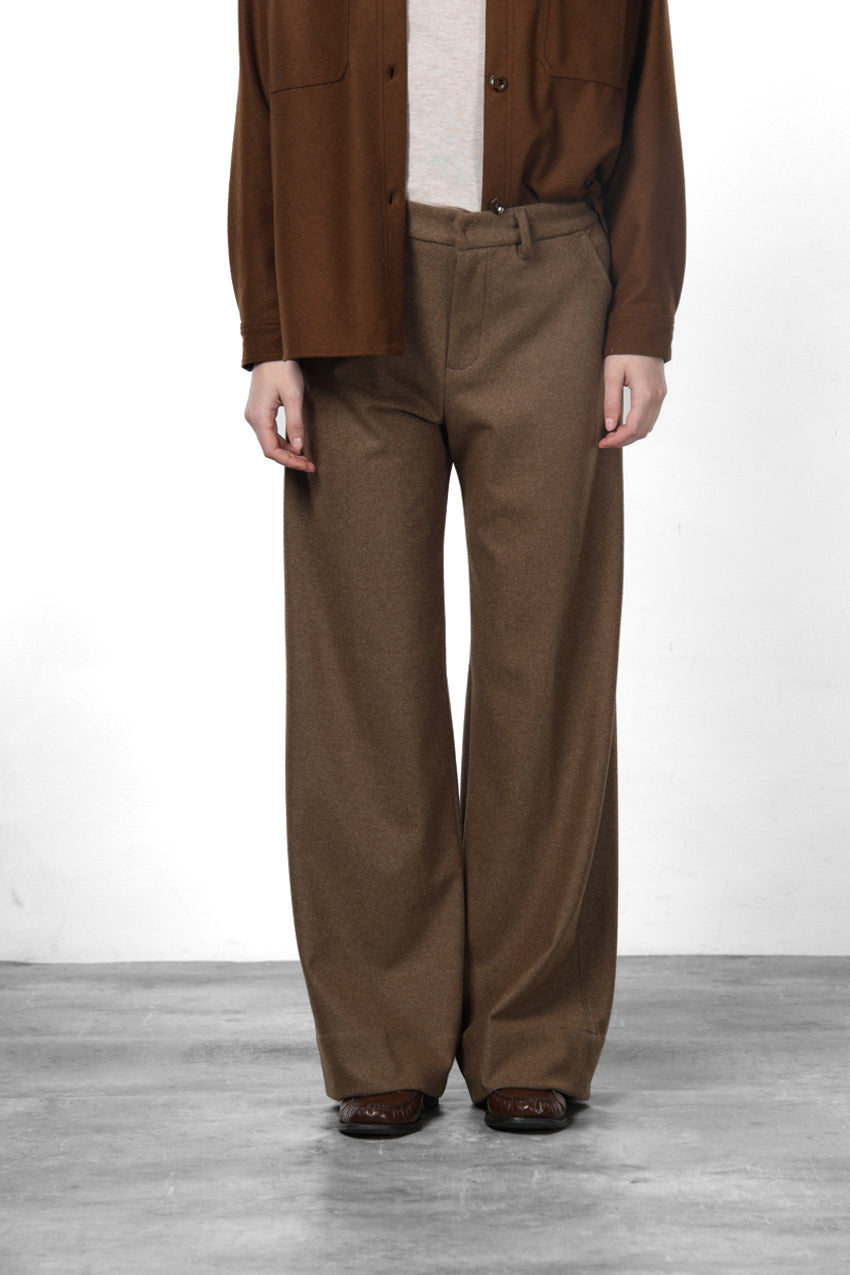 New York Studio Tailored women’s chino pants in flannel jersey with straight fit