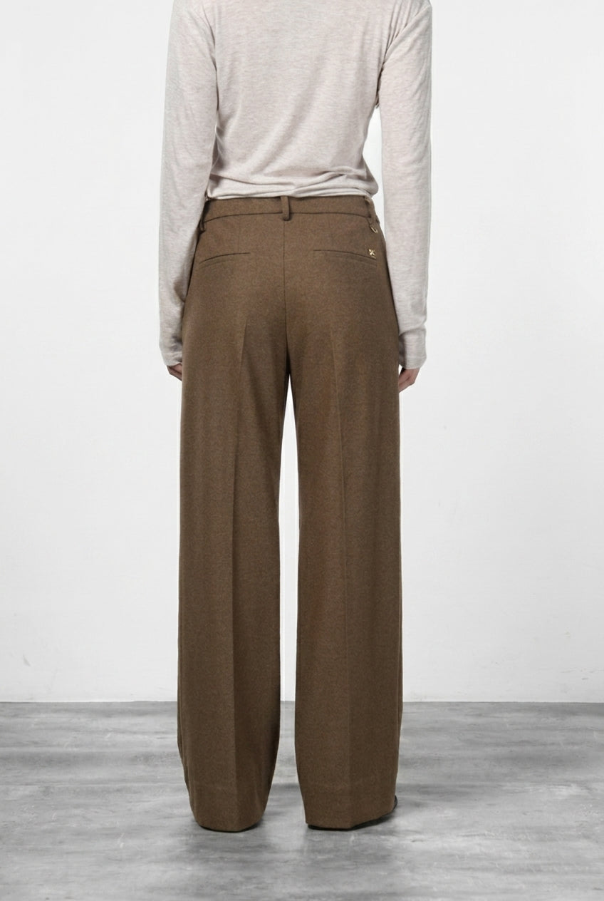 New York Studio Tailored women’s chino pants in flannel jersey with straight fit