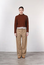 New York Studio Tailored Damen-Chinohose aus Wolle im Straight Fit