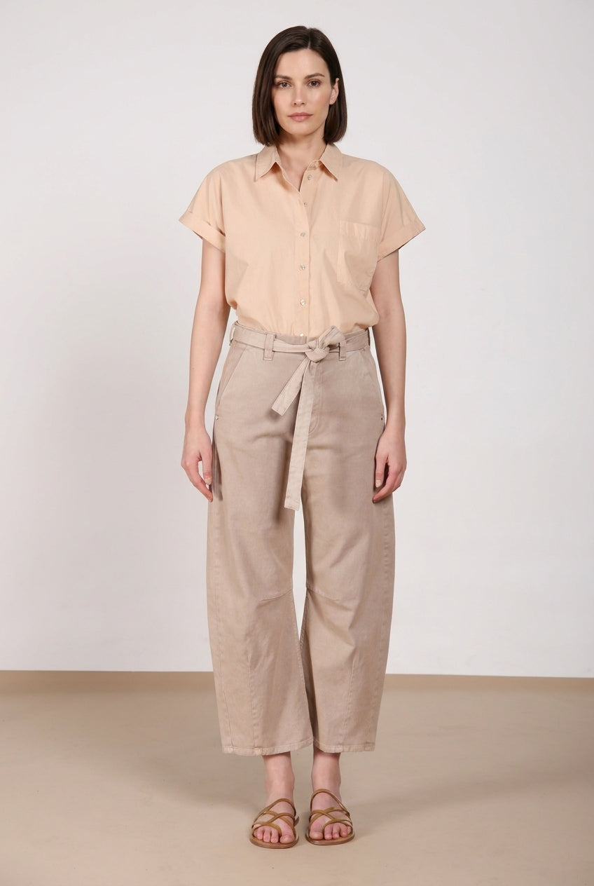 Vivienne City pantalon chino femme en bull stretch balloon fit