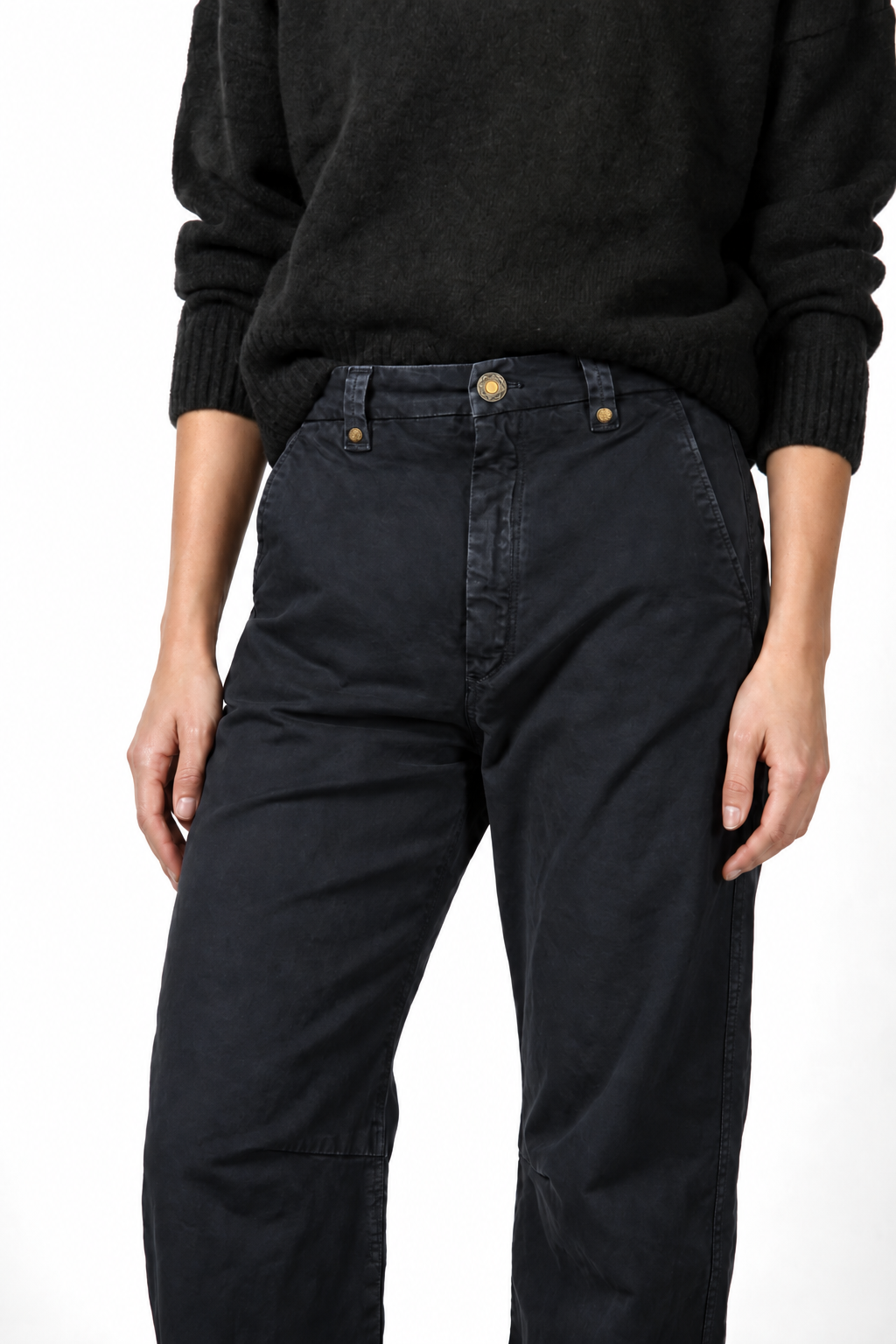 Vivienne City pantalone chino donna in gabardina baloon fit