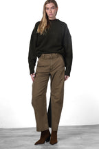 Vivienne City pantalone chino donna in gabardina baloon fit